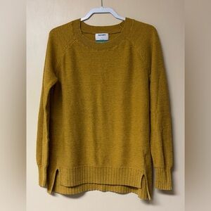 Old Navy Mustard Women's Crew Neck Sweater - Tall